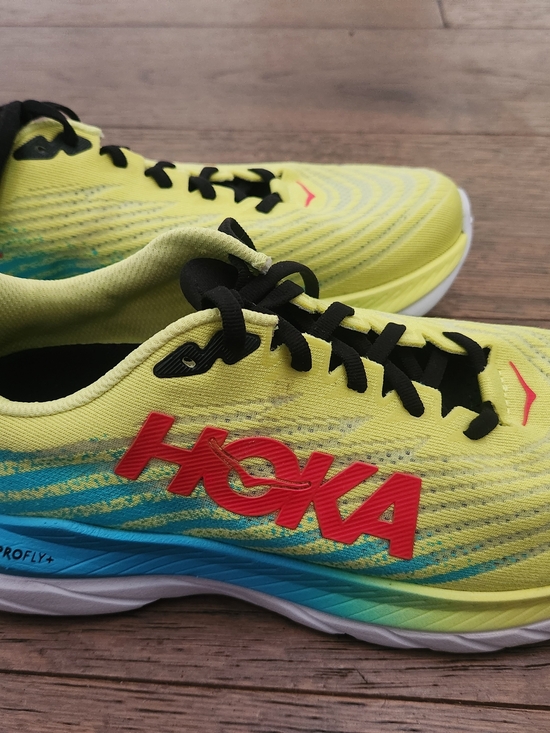 Hoka Shoes - W-Mach 5 HOKA Yellow Running Shoe